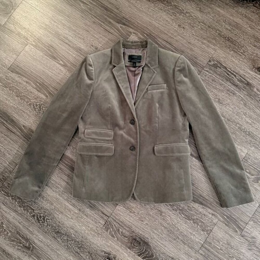 J. Crew Velour Schoolboy Blazer Tall